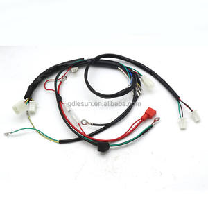 من المصنع مباشرة مجموعة كابلات كهربائية عالية الجودة للسيارات 2 دبوس-50 دبوس تسخير الأسلاك المخصصة للدراجات النارية - Product Image 4