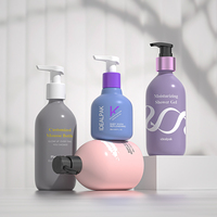 Bouteille de shampoing liquide pour animaux de compagnie en plastique moderne et écologique, avec pompe, pour crème pour le visage, lotion, emballage avec impression à l'écran