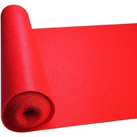 Roter Teppich Grüner Hochzeitsteppich Langlebiger Polyester Ausstellungs- und Eventteppich Outdoor-Teppichrollen für Gebetszwecke