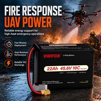Baterai Drone Lithium 12S Tahan Suhu Tinggi 45.6V 22Ah Khusus untuk Pelatihan Praktis Drone Industri Khusus