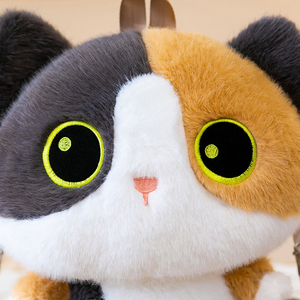 Sac à dos en peluche de haute qualité, super doux, mignon, en forme de chat de dessin animé 3D, avec des sangles réglables pour enfants et adultes - Product Image 3
