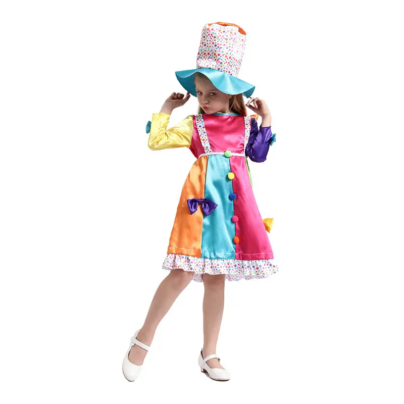 Halloween Girl Stage Show Suit Clown C Party Cosplay Shows The Shining Magic Star Gradient Witch Costume