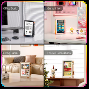 <span class=keywords><strong>Divoom</strong></span> Times Frame 10,1 "Pantalla de píxeles WiFi | Reloj de bricolaje, Crypto y Stock Ticker, clima y Panel de calendario | Regalo de escritorio inteligente para el hogar - Product Image 5