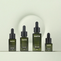 Personnalisation de flacons compte-gouttes carrés en verre vert de 5 ml/10 ml/15 ml/30 ml pour sérum cosmétique et huile essentielle, surface de pulvérisation épaisse de 2 mm