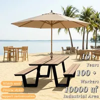 Ensemble de gazebo en acier galvanisé pour l'extérieur avec table et chaises standard, résistant à la rouille, pour patio et jardin