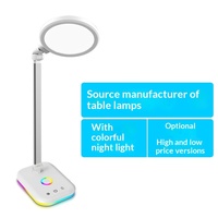 Lampe de lecture LED RVB colorée pour usine, lampe de bureau d'étude pour étudiant, alimentation USB, contrôle tactile, certifiée CE, transfrontalière