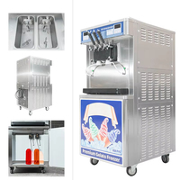 Machine à cônes professionnelle pour la fabrication de glaces italiennes, machine à glaces molles automatique