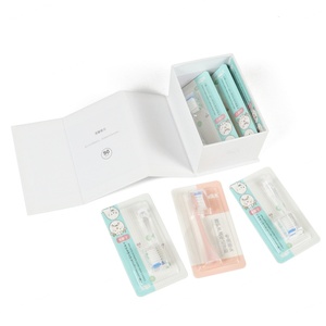 Boîte d'emballage en carton rigide biodégradable personnalisée avec doublure en éponge pour têtes de brosse à dents électriques coréennes, gaufrage magnétique - Product Image 6