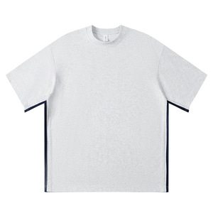 Camiseta Casual para Hombre de Manga Corta, Corte Holgado, Diseño de Parches Estructurados, Mezcla de Algodón de Alta Calidad, Transpirable y que Absorbe la Humedad - Product Image 6