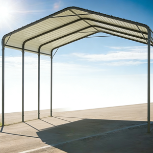 Abri de voiture métallique avec base de support renforcée pour bateaux, tracteurs, camionnettes – Garage extérieur pour événements et stockage de bateaux - Product Image 2