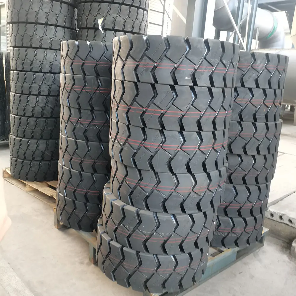 4.00-8 5.00-8 6.50-10 Rubber Tyre for Forklifts Manufacturer of Solid Tire