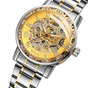 <span class=keywords><strong>Solo</strong></span> para B2B, Fábrica en China, Marca T-winner, Nuevo Reloj Mecánico de Esqueleto para Hombre, Más Vendido, Logotipo Personalizado, Correa de Acero Inoxidable - Product Image 2