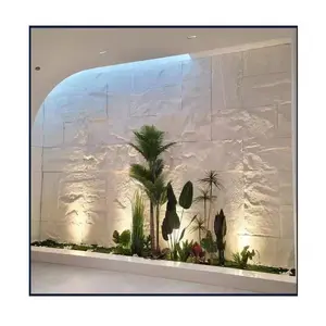 PU faux stone culture artificial imitated wall panel decorative wall modern fireplace hearth stone slabs