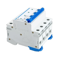 Disyuntor en miniatura MCB, material plástico tipo C, 1P, 2P, C1A, 2A, 3A, 4A, 6A, AC400V/DC220V, 1P, 2P, 3P, 4P