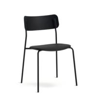 Chaise de salle à manger moderne en plastique PP avec pieds en métal pour restaurant, café, maison, bureau