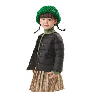 Baby Kids Puffer Jacket Winter Thick Coats Warm Outerwear For Girls Lace Jacket Children Overcoat