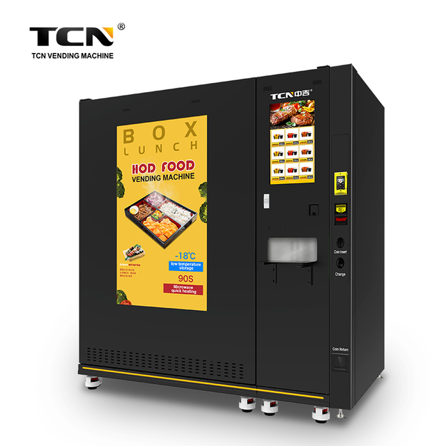 TCN Large Capacity Frozen Food Hot Food Vending Machine with Touch Screen for Shopping Mall School Hospital