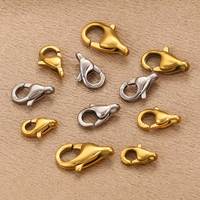 En gros Fermoirs mousquetons en acier inoxydable NF pour la fabrication de bijoux, crochets connecteurs en forme de perroquet, fermoirs à charnière dorés pour bracelets