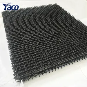 65mn crimped wire for square screen mesh rock sand coal vibrating screen Quarry sieve metal Wire mesh For Mine