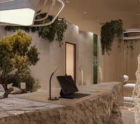 Meubles de présentation personnalisés pour salon de beauté, design d'intérieur de salon de beauté, décoration, solution tout-en-un pour la décoration de magasins.