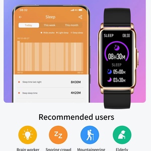 <span class=keywords><strong>Reloj</strong></span> <span class=keywords><strong>Inteligente</strong></span> de Lujo para <span class=keywords><strong>Mujer</strong></span> GH80, Delgado, Resistente al Agua IP67, Monitor de Ritmo Cardíaco y Presión Arterial, Modos Multideportivos, Compatible con iOS - Product Image 4