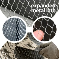 Maille métallique diamantée galvanisée à chaud pour enduit, substrat anti-fissures pour murs et plafonds intérieurs et extérieurs