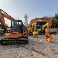 Miniexcavadora Compacta Original Case CX58C de 5.5 Toneladas con Motor Yanmar 4TNV88 Preinstalado, Línea Hidráulica Auxiliar para Martillo Rompedor