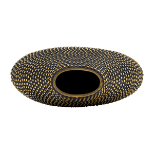 Vaso in Ceramica Moderno con Perline Nero e Oro, Vaso Decorativo per Fiori per Soggiorno, Camera da Letto, Ufficio, Arredamento Casa - Product Image 6