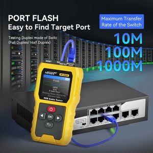 Noyafa mạng RJ45 Cat5 Cat6 cáp kết nối Chiều dài PoE chuyển đổi điện áp IEEE802.3 AF/AT/BT tiêu chuẩn phát hiện cổng Flash <span class=keywords><strong>Tester</strong></span> - Product Image 2