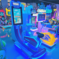 Machine de course de vélo d'arcade pour enfants, jeu d'intérieur pour les enfants de plus de 3 ans avec garantie d'un an et support en anglais