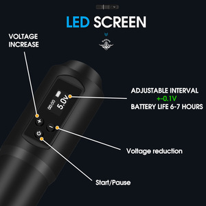Machine à tatouer Tuffking, stylo électrique sans fil 5V 12V réglable avec écran LED pour usage général - Product Image 4