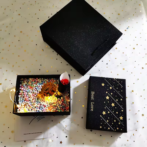 Cổ Phiếu Sẵn Sàng Đen Starry Bầu Trời Quà Tặng Bao Bì Trời Và Trái Đất Bìa Sáng Tạo Hộp Giấy Trong Kho Cho Quần Áo Mỹ Phẩm - Product Image 4