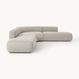 Canapé d'angle modulable en forme de L, style 'Light Luxury', rembourré en tissu doux, confortable, pour salon moderne, avec rembourrage en mousse, tendance internet - Product Image 2