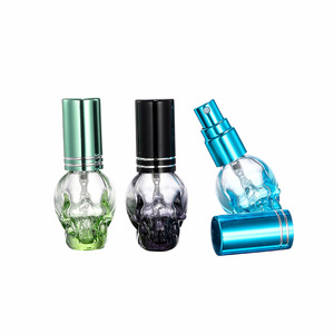 Spot B001-8ml Square Compact Color <strong>Skull</strong> Perfume Acid Etch <strong>Glass</strong> Pump Sprayer Reed Diffuser Portable Packaging Empty <strong>Bottle</strong> - Product Image 3