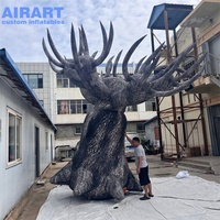 Grande sculpture gonflable d'arbre mort d'horreur, imprimée sur mesure, arbre nu effrayant gonflable pour la décoration de jardin de festival d'Halloween