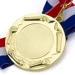 2024新设计廉价定制德国体育运动会金属奖奖牌带丝带