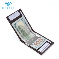 Dompet Kartu & Penjepit Uang Kulit Asli & Kanvas Custom Harga Pabrik, Tipis, Kantong Depan, Anti-RFID, Anti-Maling untuk Pria