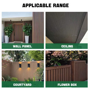 Kaluo Panneau Acoustique Imperméable WPC Moderne en Pin Embossé 30dB, Options Multicolores, pour Hôtels, Couloirs, Clôtures, Murs, Plafonds, Jardinières, DIY - Product Image 3