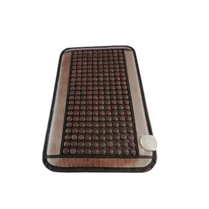 Tomaline Germanium Giok Kasur Terapi Fisik Shiatsu Batu Giok Pijat Bantal Kursi Sofa dengan Pemanasan - Product Image 1