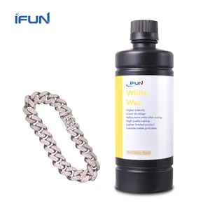 IFUN900D Directly White UV Curable Castable Wax Resin for LCD 3D Printers