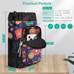 Muestra gratuita de organizador de almacenamiento resistente al agua, bolsa para accesorios de muletas con portavasos y bolsa con cremallera para muletas - Product Image 5