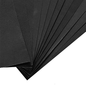 230x280mm siyah silisyum karbür su geçirmez aşındırıcı zımpara kağıdı levha 1mm orta dikdörtgen OEM özelleştirilebilir zımpara kum kağıt - Product Image 4
