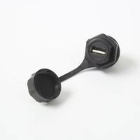 Connecteurs USB étanches ELEWIND, panneau de prise carrée avec prise aviation TYPE-B pour connexions de câbles 12V 1.5A