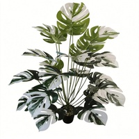 Plante artificielle Monstera avec pot, grandes feuilles artificielles de Monstera, plantes tropicales artificielles pour la décoration du salon