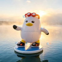 Modèle de canard gonflable géant personnalisé en PVC pour la plage, le lac, les fêtes, la publicité et la décoration