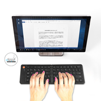 Nouveau clavier sans fil personnalisé pleine taille US, pliable à ciseaux, avec souris USB Type-C, certifié FCC/RoHS, design fin pour tablette