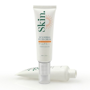 Tube en plastique vide personnalisé avec logo imprimé pour soins de la peau, crème solaire, pompe à pression avec capuchon transparent – Vente en gros - Product Image 3