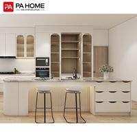 PA foshan luxe blanc I forme cuisine ensemble meubles armoires de cuisine