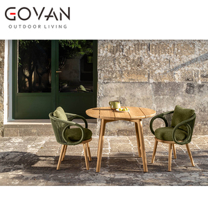 Silla de Comedor de Madera de Teca Sólida de Estilo Patio Clásico Moderno, Diseño Ergonómico, Personalizada para Jardín, Balcón, <span class=keywords><strong>Terraza</strong></span> - Product Image 5
