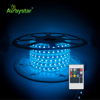 Haute tension étanche 110V 220V LED bande lumineuse 5050 haute luminosité IP67 30 mètres 50 mètres contrôle intelligent RGB LED bande